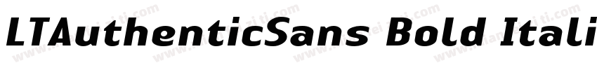 LTAuthenticSans Bold Italic005000字体转换